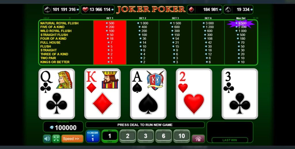 joker poker slot
