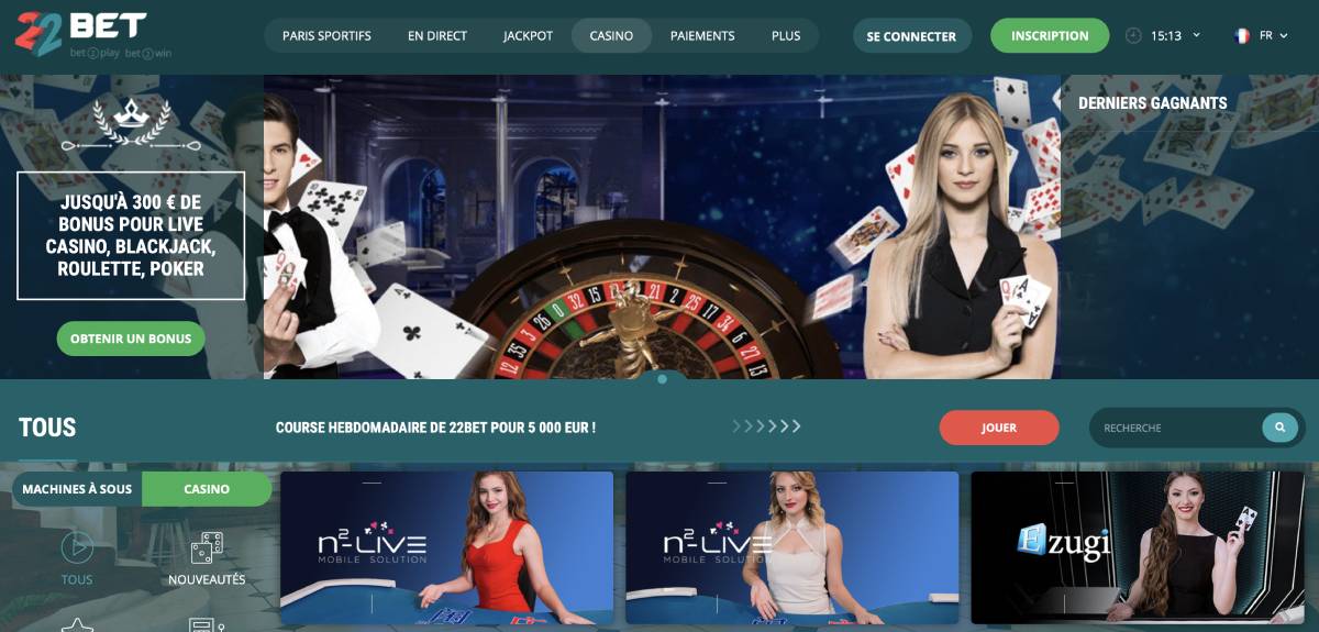 22bet casino