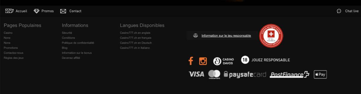 777casino ch paiement