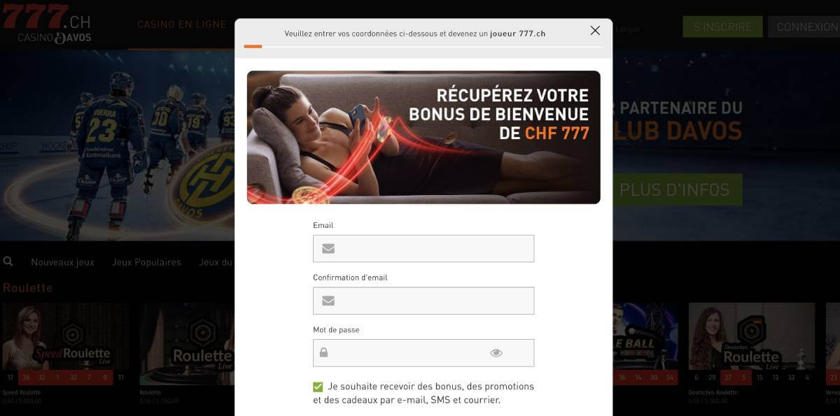 777casino.ch s'inscrire